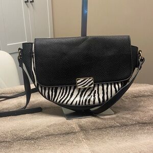Stylish Black and White Zebra Print Women's Bag